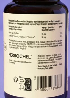 Eisenbisglycinat + Vitamin C Aus Acerola Kapseln 180 Stück 9 Eisenbisglycinat + Vitamin C Aus Acerola Kapseln 180 Stück -CEREALS HOUSE Geschaft CAP 002 LABEL1 MD