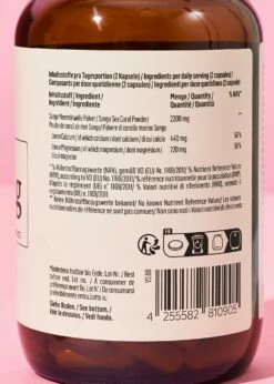 Sango Meereskoralle Calcium + Magnesium Kapseln 180 Stück -CEREALS HOUSE Geschaft CAP 006 LABEL01 MD