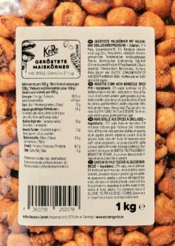 Neue Veröffentlichungen -CEREALS HOUSE Geschaft Gerostete Maiskorner mit BBQ Gewurz 1kg 05