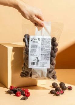 Gefriergetrocknete Himbeeren In Dunkler Schokolade 1 Kg -CEREALS HOUSE Geschaft HIM 008 03