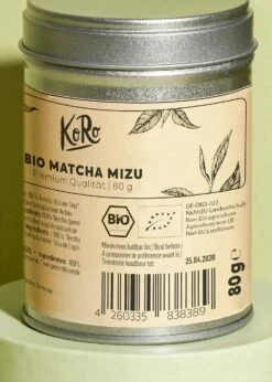 Bio Matcha Mizu 80 G -CEREALS HOUSE Geschaft MATCHA 003 LABEL 02