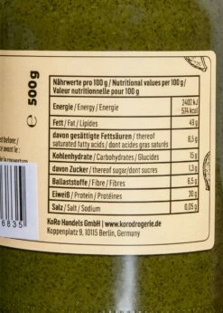 Kürbiskernmus 500 G -CEREALS HOUSE Geschaft MUS 016 LABEL 02