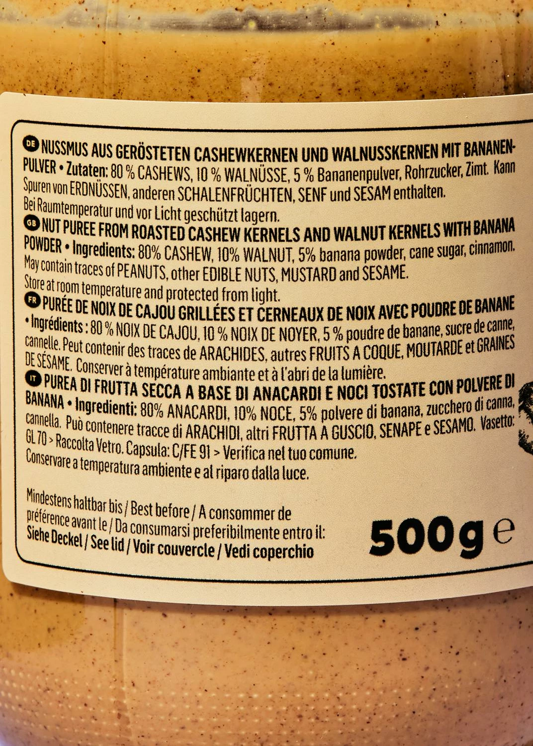 Cashewmus Banana Bread 500 G 4 Cashewmus Banana Bread 500 G – Bild 2