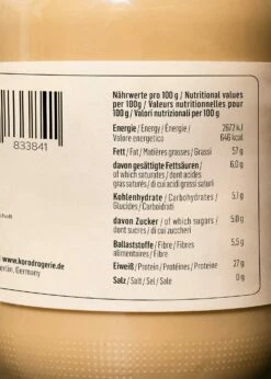 Weißes Mandelmus 500 G -CEREALS HOUSE Geschaft Mus 005 Label AK