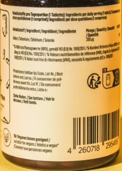 Selen Tabletten 365 Stück -CEREALS HOUSE Geschaft Nem 0131