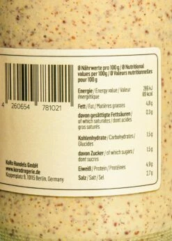 Mittelscharfer Senf Ohne Zuckerzusatz 680 Ml -CEREALS HOUSE Geschaft SENF 001 02