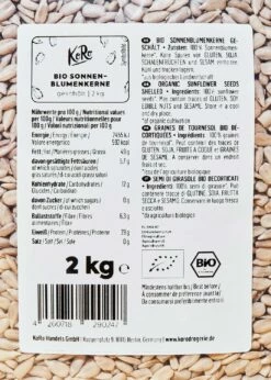 Bio Sonnenblumenkerne 2 Kg 7 Bio Sonnenblumenkerne 2 Kg -CEREALS HOUSE Geschaft Sonnenblumenkerne 05